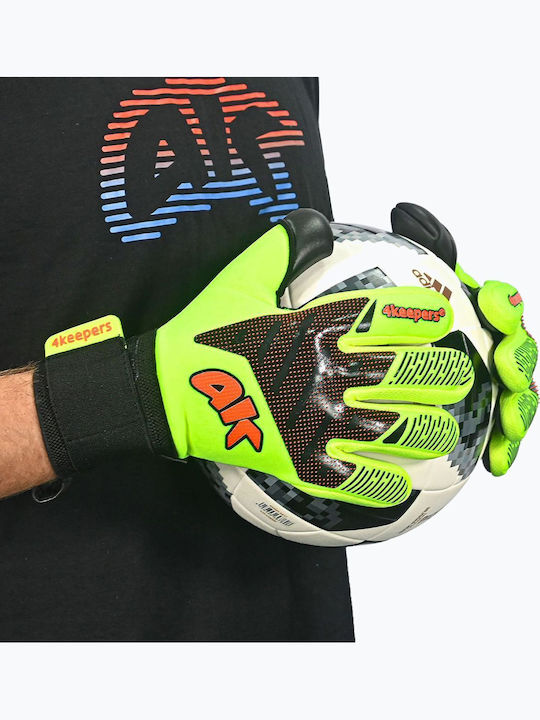 4Keepers Γάντια Τερματοφύλακα Ενηλίκων Μαύρα