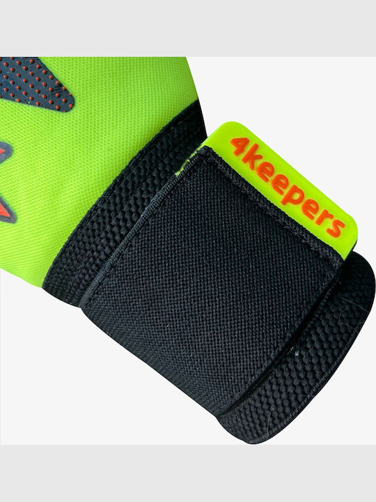4Keepers Γάντια Τερματοφύλακα Ενηλίκων Μαύρα