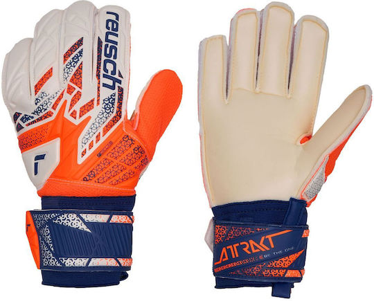 Reusch Attrakt Solid Adults Goalkeeper Gloves White