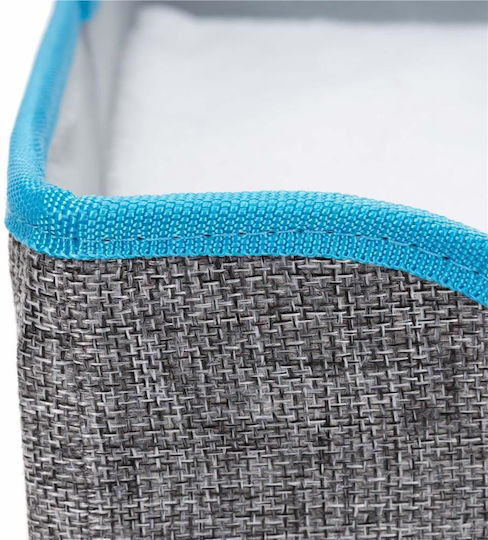 Platformă Căsuță pentru Pisici cu Jucărie Suspendată Structură din Lemn Husă din Material Textil 42x41x34 Cm Gri