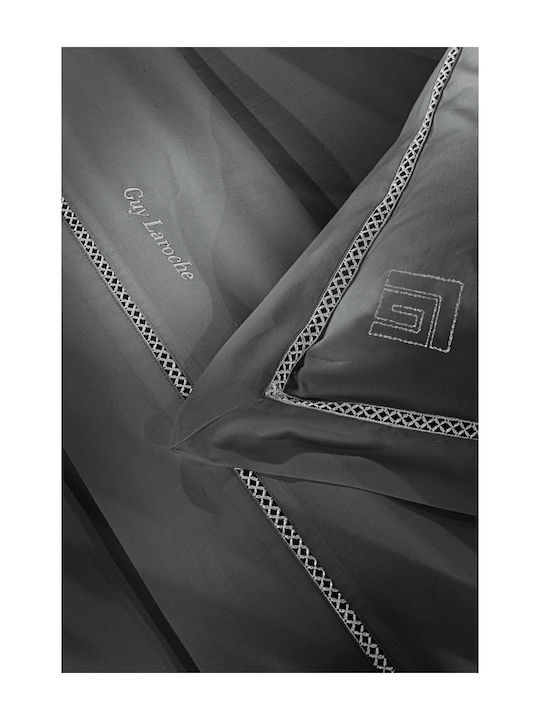 Guy Laroche Bettwäsche-Set King Size 270x280cm. Blend Anthracite 4Stück