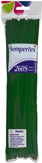 Composition with 50 Balloons Latex Green Jumbo Modelling 114cm