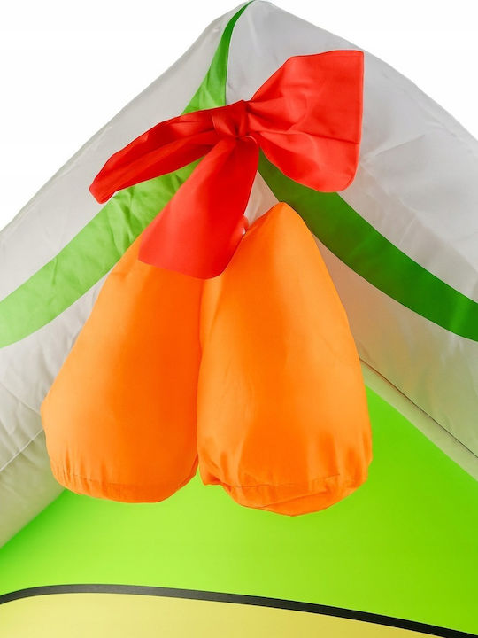 Moș Crăciun Gonflabil Iluminat Electric Din Plastic 150x100x85cm