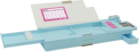 Blue Cylinder Pencil Case