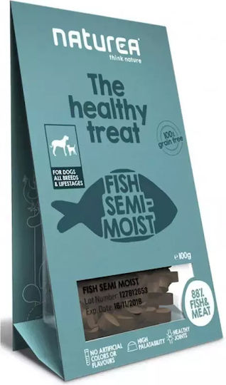 Naturea The Healthy Treat Semi-Moist Лакомство за Кученца с Риба 100gr