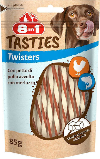 8in1 Dog Stick Treats Diet with Meat, Chicken and Cod 85gr