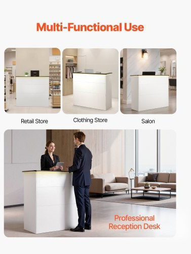Vevor Professionelles Büroempfang P127,5xB52xH110cm