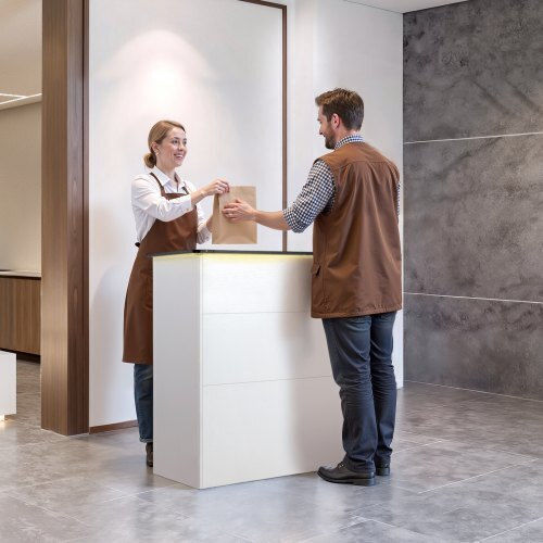 Vevor Professionelles Büroempfang P127,5xB52xH110cm