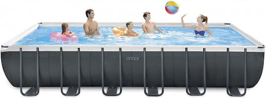 Intex Ultra Frame Πισίνα PVC 7900lt με Μεταλλικό Σκελετό 732x366x132εκ. Γαλάζια
