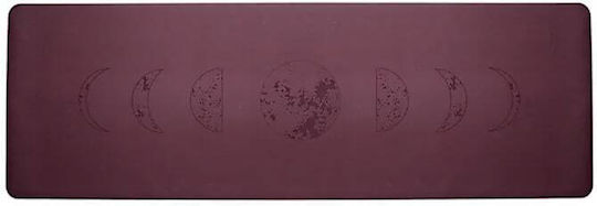 Στρώμα Γιόγκα Pro Yoga Mat Celestial Moon Burgundy 183cm Ιμάντα Μεταφοράς