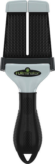 FURminator Small Dog Comb for Hair Removal Gray