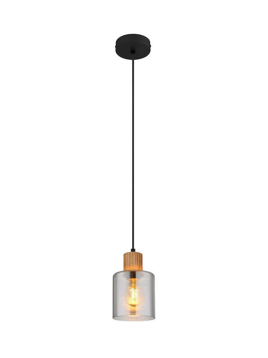 Globo Lighting Κρεμαστό Φωτιστικό Μαύρο με Ντουί E27 12x12x120εκ.