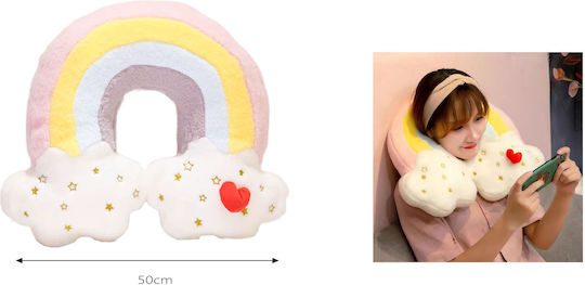 Plüsch- und Kuscheltiere Kissen 2 1 Regenbogen Umwandelbares Nacken Kissen U-Form 50cm 81260