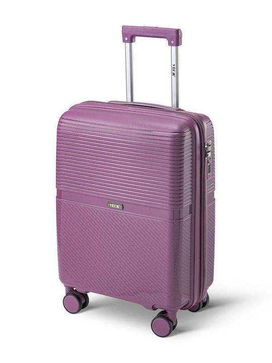 RCM Cabin Purple Travel Suitcase With 4 Wheels Height 55cm
