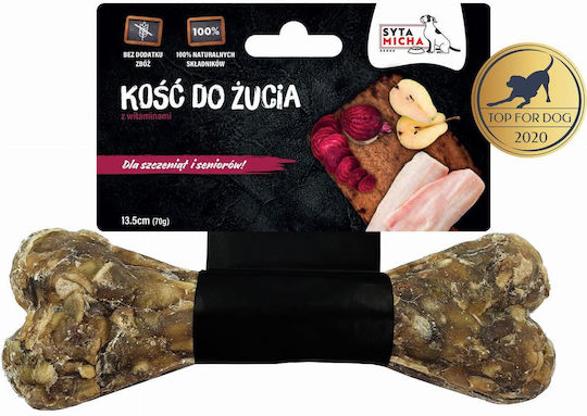 Syta Micha Knochen für Welpen aus Rindfleisch Groß 13.5cm