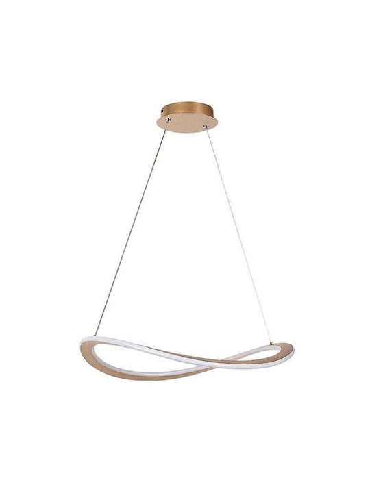 Rabalux Verstellbar Hängelampe Gold 52x52cm.