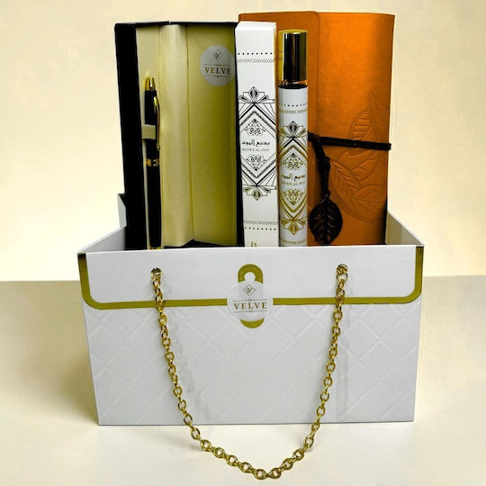 Velve Desk Set With Notebook And Pen