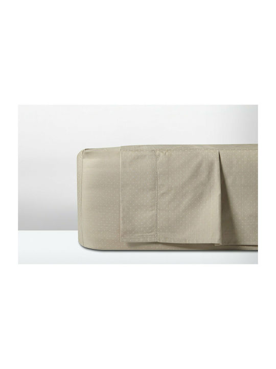 Cannon Bettlaken für Einzelbett 170x280cm. Imperial Punkte Linen