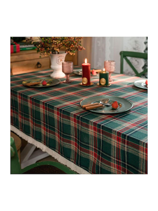 FRIPIA Коледна Покривка За Маса Текстилна Каре Каре 220x140см