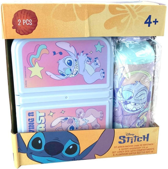 Disney Stitch Πλαστικό Παιδικό Σετ Φαγητού Lilo & Stitch 0.52lt