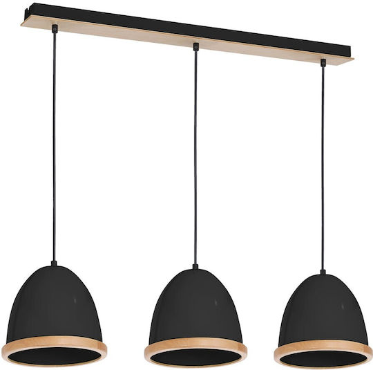 Eko Light Pendant Κρεμαστό Φωτιστικό Μαύρο