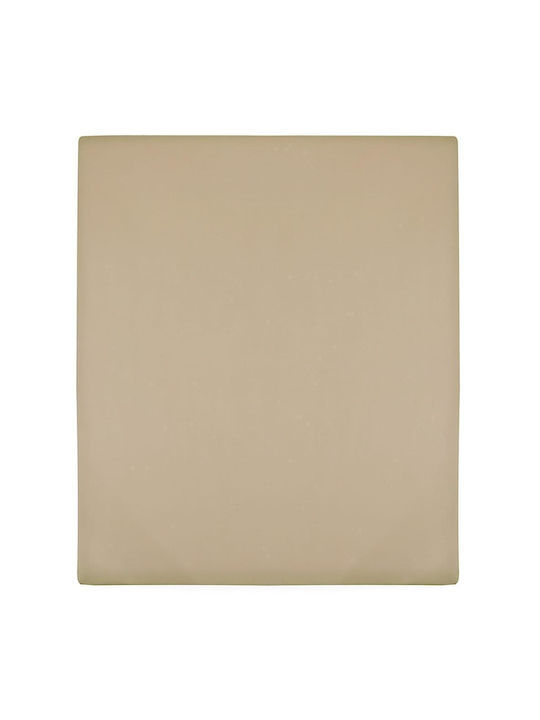 vidaXL Σεντόνι King Size με Λάστιχο 180x200εκ. Taupe