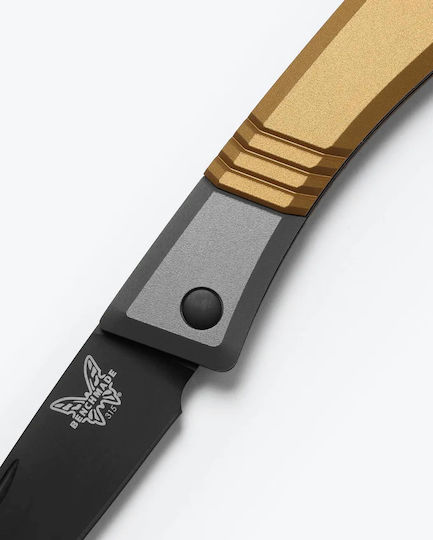 Benchmade Σουγιάς Γκρι σε Δερμάτινη Θήκη