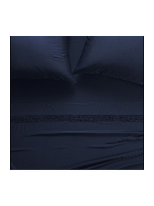 Hauz Bettlaken Super-Doppel 250x290cm. Blau
