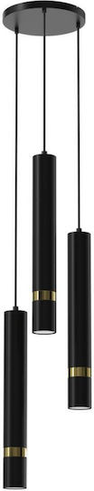 Eko Light Joker Lustră Suspendată Negru 30cm.
