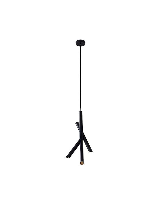 Luma Κρεμαστό Φωτιστικό Satin Black LED 24x55εκ.