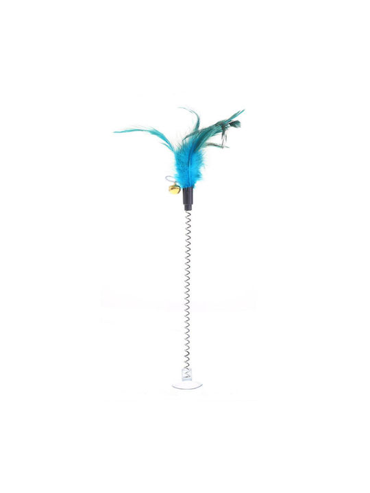 Cat Toy Feather & Suction Cup Random Colour Choice