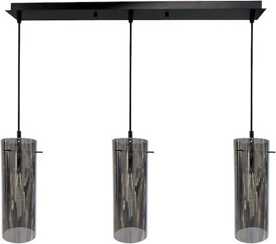 Eko Light Lustră Suspendată Negru