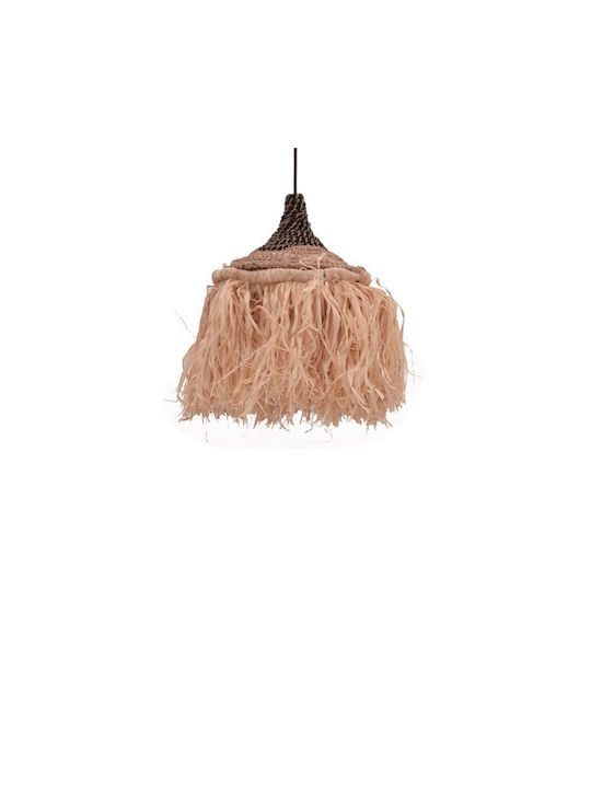 Inart Sermene Κρεμαστό Φωτιστικό Μαύρο με Ντουί E27 32x32x45εκ.
