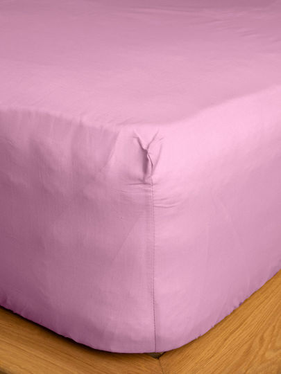 Sunshine Sheet Super-Double with Elastic 160x200+30cm. Cotton Feelings 151 Lila 102