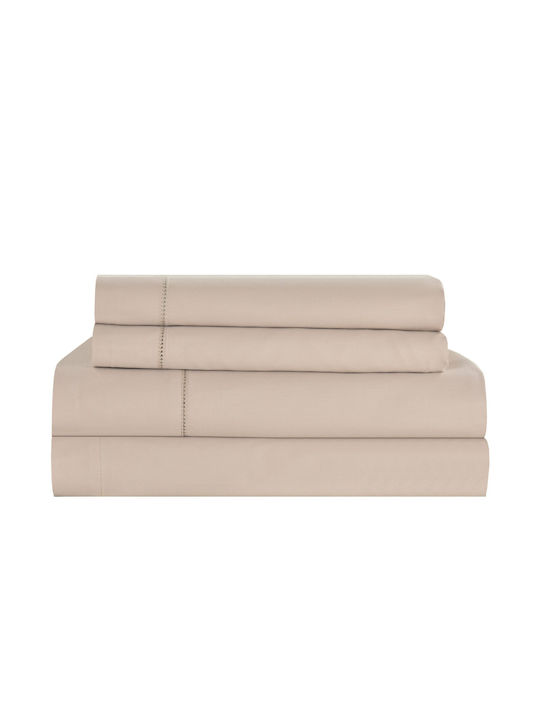 Liolios Home Sheet Sets Queen 245x270cm. Monaco Lt Pudra 4pcs