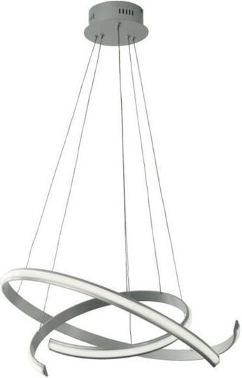 Ondaluce Sigma LED Κρεμαστό Φωτιστικό Ασημί 70x160εκ. Ondaluce Sigma LED Κρεμαστό Φωτιστικό Ασημί 70x160εκ.