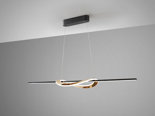 Enora Hängelampe Schwarz 120x10x41cm