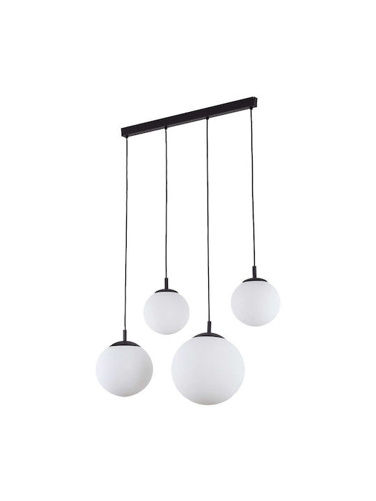 TK Lighting Κρεμαστό Φωτιστικό Μαύρο Ράγα 87εκ.