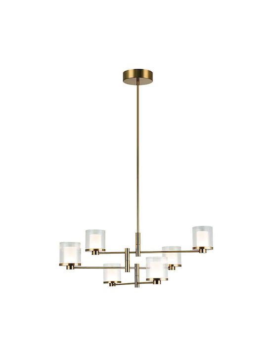 Zambelis Lights Висящо Осветително Тяло Жълт 72.5x68.5x125см.