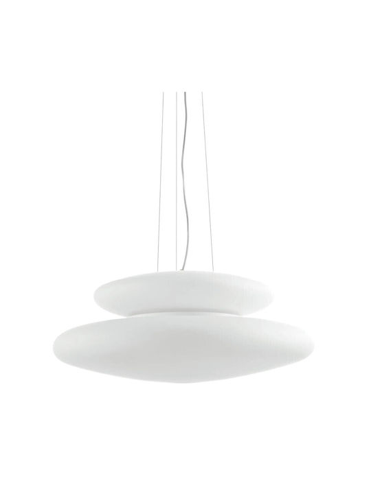 Ondaluce Pendant Light White 60cm