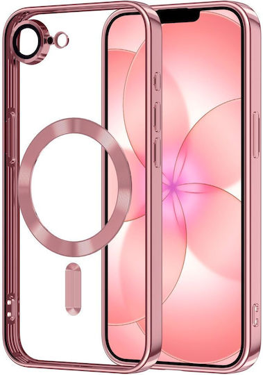 Tech-Protect Magflex Umschlag Rückseite Silikon Rose Gold (iPhone 17e / 16e)