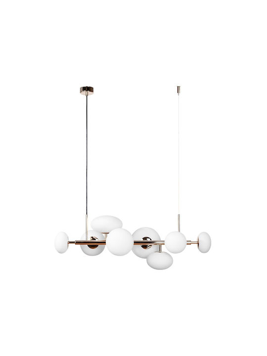 Elmark Pendant Light Gold for 8 Bulbs G9 30x100x100cm