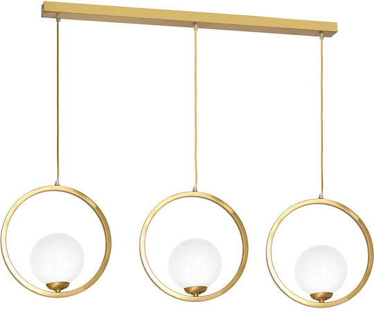 Eko Light Lustră Suspendată Auriu 100cm.
