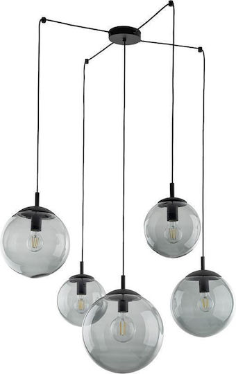 TK Lighting Висящо осветително тяло Сив 400x400см.