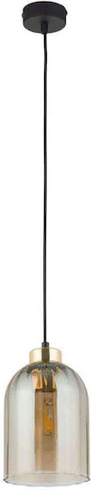 TK Lighting Satipo Lustră Suspendată Galben Miere 14.5x160cm.