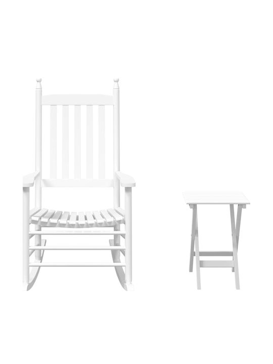 Garten- und Outdoor-Möbelsets 2 Stück Wohnzimmer Weiß