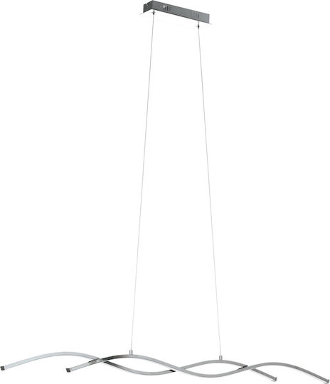 Eglo Lasana Κρεμαστό Φωτιστικό Διάφανο LED Ράγα 120x120εκ.