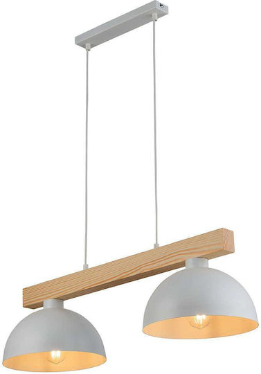 TK Lighting Oslo Hängelampe Weiß 83cm