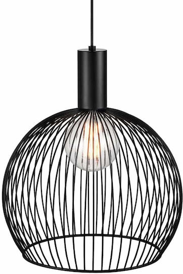 Nordlux Aver Hängelampe Schwarz Raster mit Fassung E27 40x45.5x300cm.