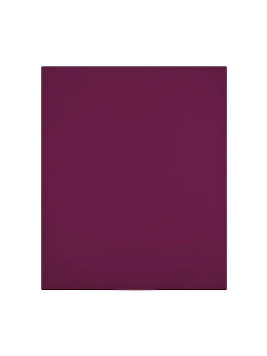 vidaXL Sheet Set with 1 Pillowcase for Single Bed with Elastic 90x200cm. Burgundy 2pcs